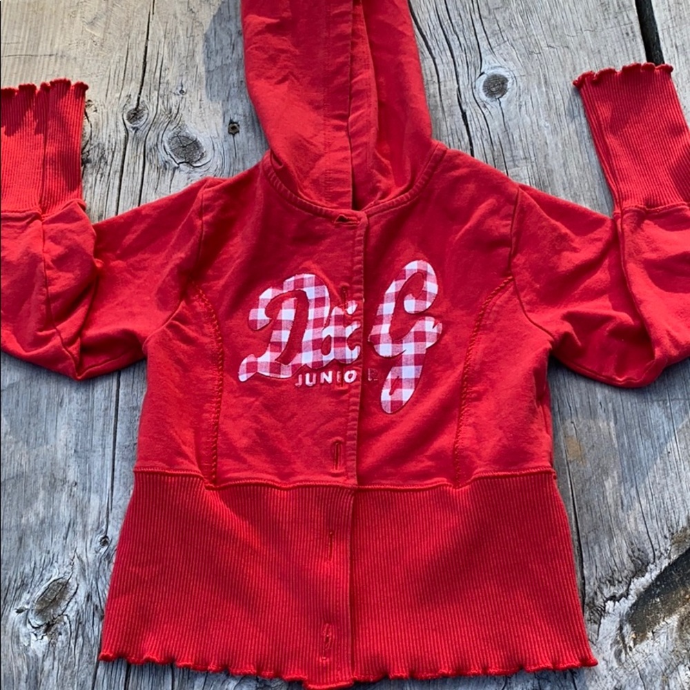 Dolce and Gabbana Junior button-up sweatshirt